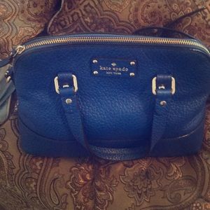 Kate spade Royal blue pebble leather crossbody